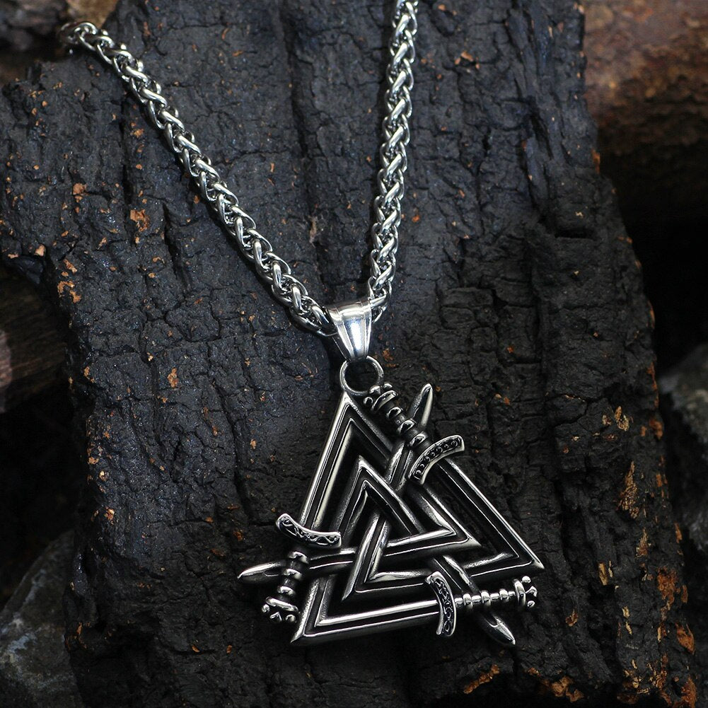 Sword Molten Valknut Amulet 0 The Pagan Trader   