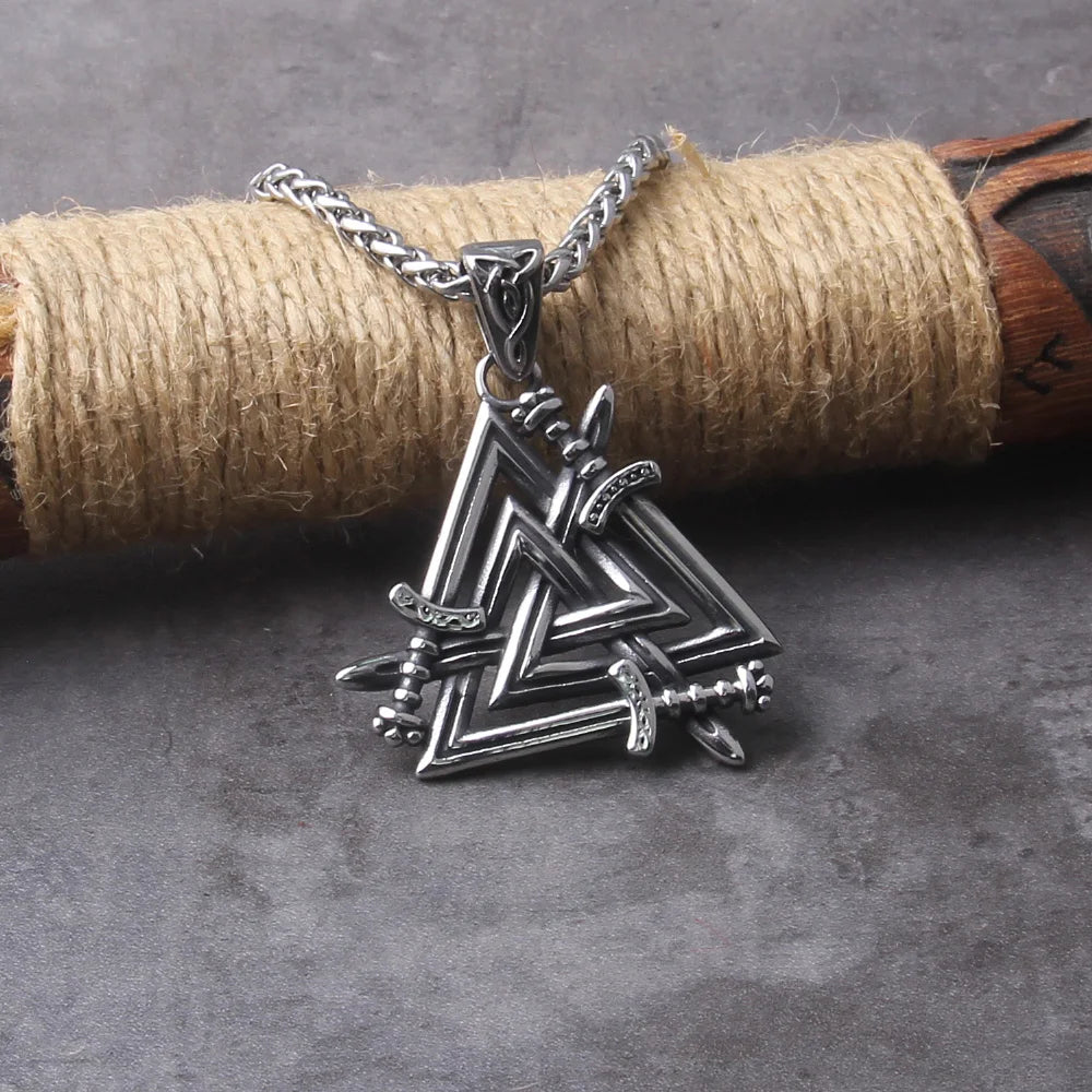 Sword Molten Valknut Amulet 0 The Pagan Trader   