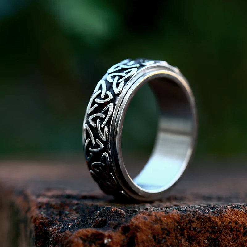 Celtic Triquetra Fidget Spinner Ring  The Pagan Trader   