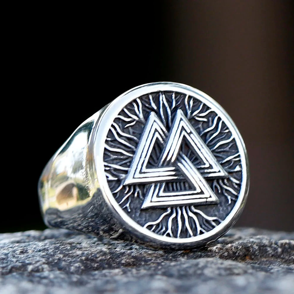 Valknut Yggdrasil Norse Viking Ring  The Pagan Trader   