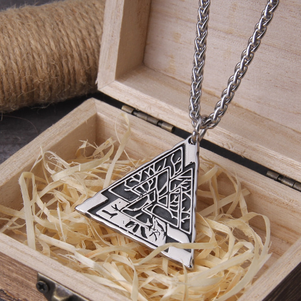 Valknut Yggdrasil Amulet 0 The Pagan Trader   