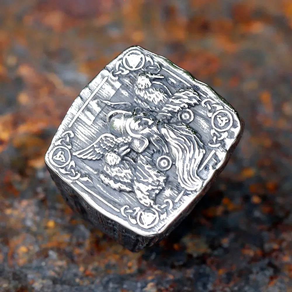 The Raven King: Odin, Valknut, and Triskele Ring