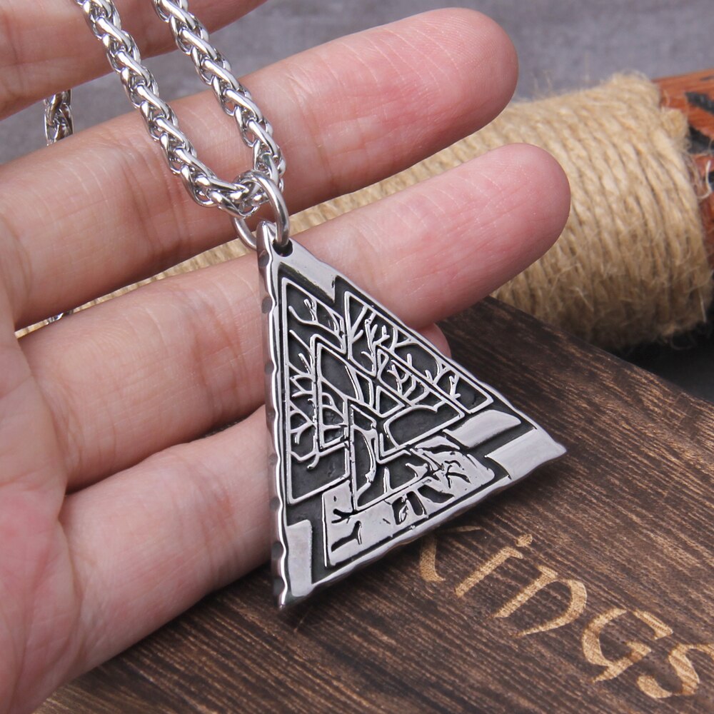 Triangular Amulet Valknut Yggdrasil Amulet | Old Norse, Viking & Scandinavian Jewelry ...