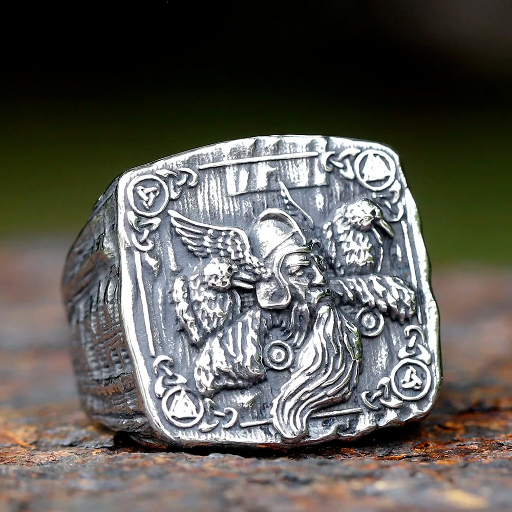 The Raven King: Odin, Valknut, and Triskele Ring