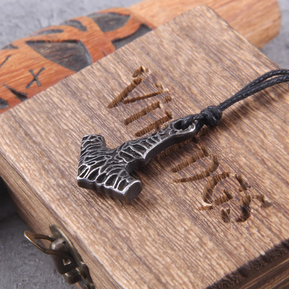 Viking relic Mjölnir pendant symbolizing Thor's strength