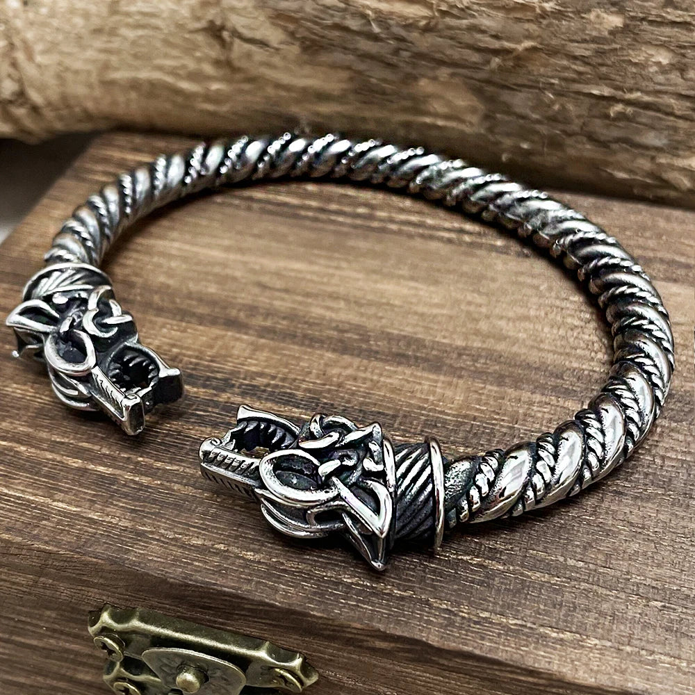 Úlfrreiði - Wolf Viking Cuff Arm Ring  The Pagan Trader   